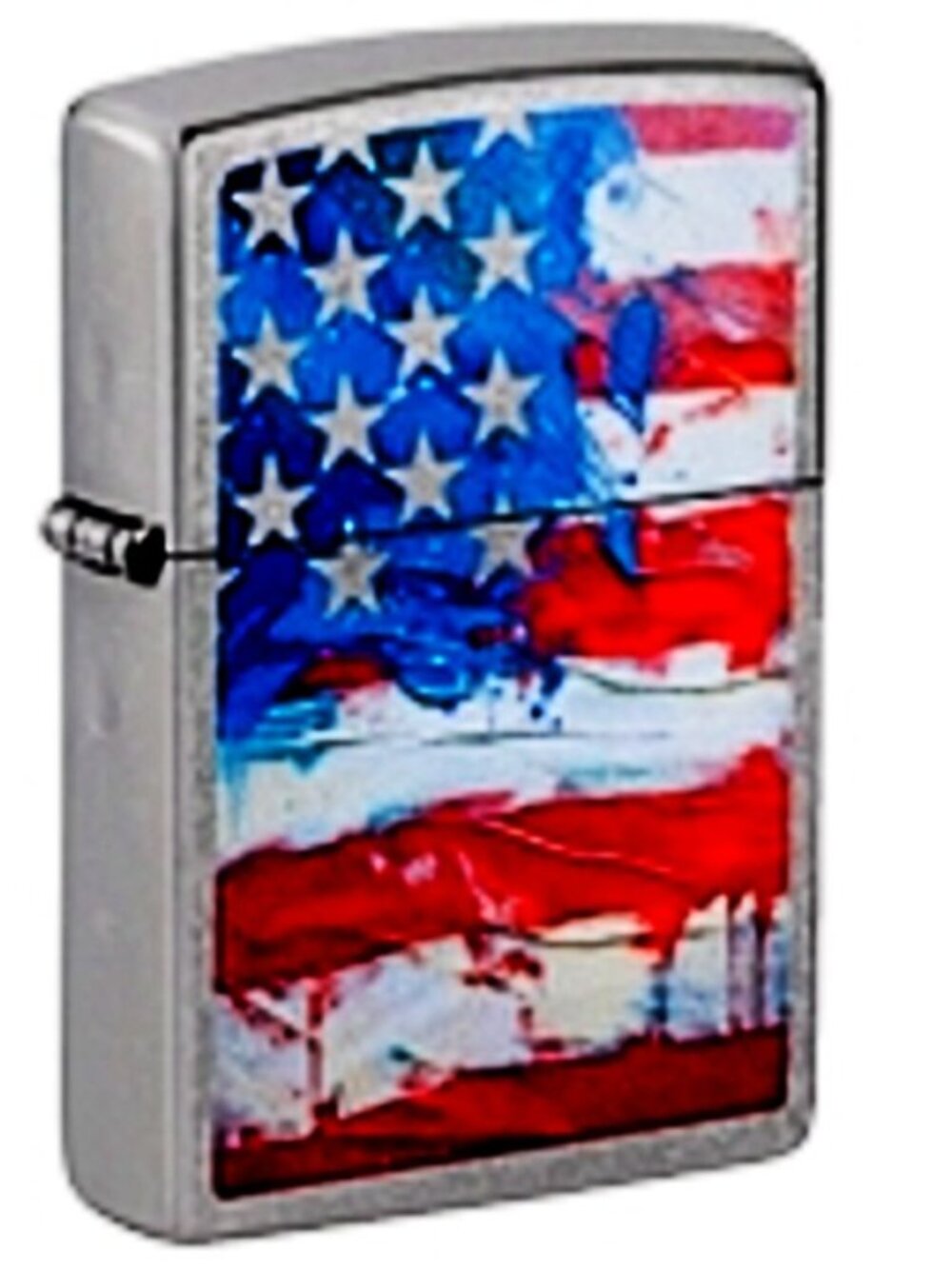 Cool Old Glory Flag Chrome Zippo
